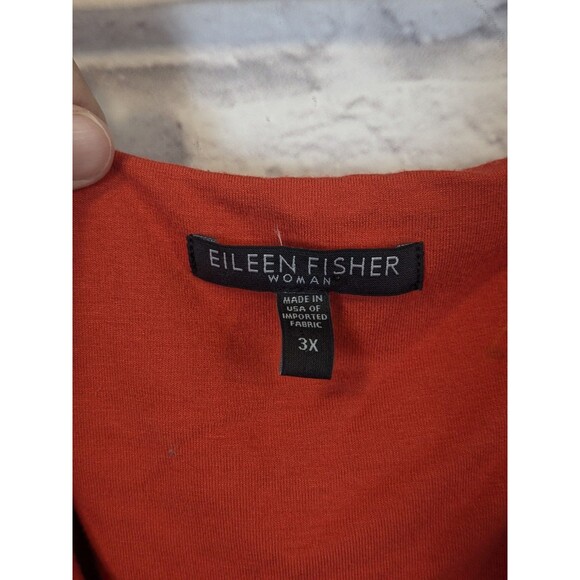 Eileen Fisher Stretch Rayon Jersey Midi Cowl Neck Sleeveless Size 3X With Pocket - Picture 3 of 6